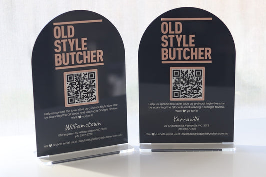 Customised Countertop Business Signs